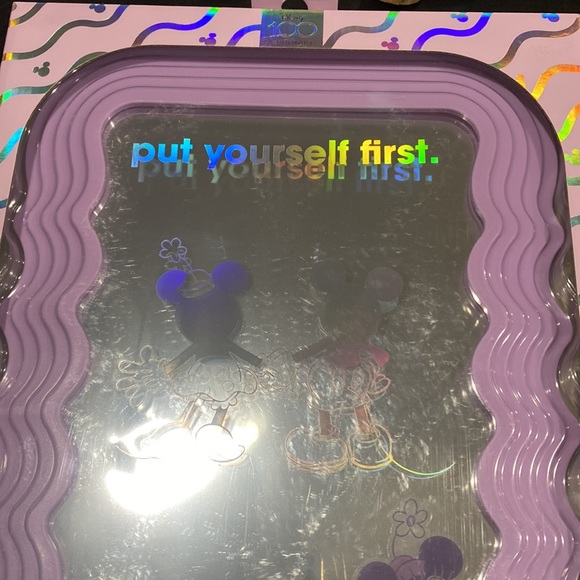 Disney 100 Years Anniversary Vanity Mirror Featuring Mickey and Minnie Mouse - Picture 3 of 10